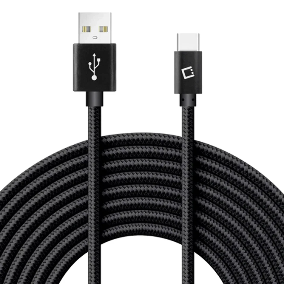 CELLET 10ft Type-C Heavy Duty Braided Charging USB Data Cable BLACK - Image 4 of 4