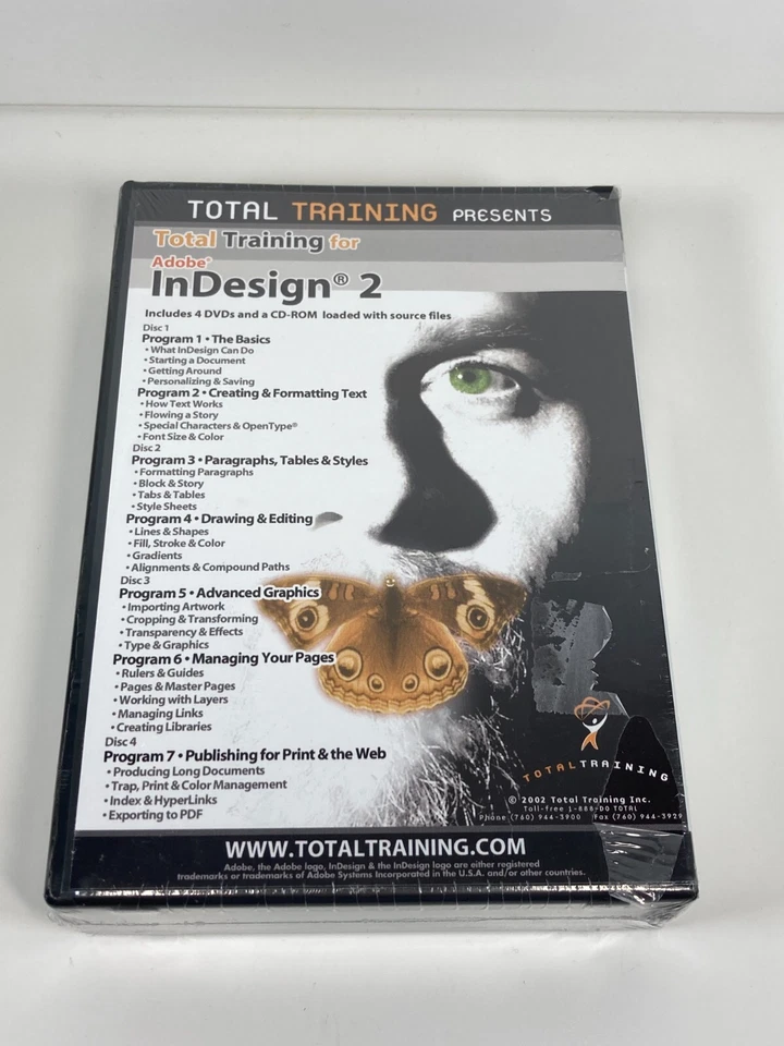 Total Training for Adobe InDesign 2 DVD CD-ROM 2002 Sealed - Image 3 of 4