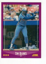 1988 Score Tim Raines (HOF) #3 Montreal Expos Free Shipping