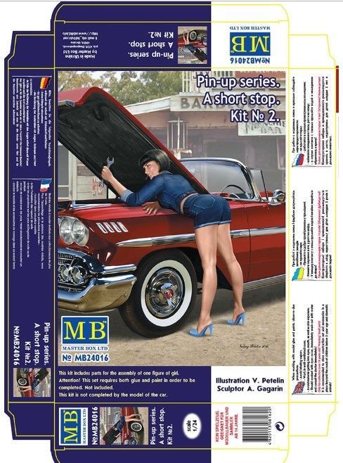 Master Box MB24016 - Figurines Pin Up Series A Short Stop Kit N°2 - Échelle 1/24