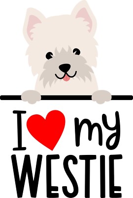 I love my Westie hand towel / dish towel / decorative towel