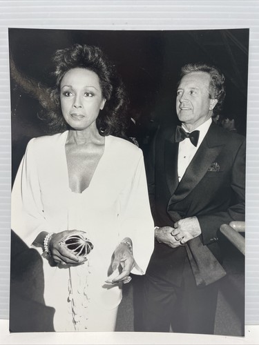 Diahann Carroll "Dynasty" and Vic Damone (1984) B&W Publicity Photo
