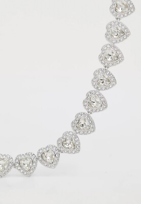 NIB 5720857 Ariana Grande x SWAROVSKI Pave Heart Timeless Tennis