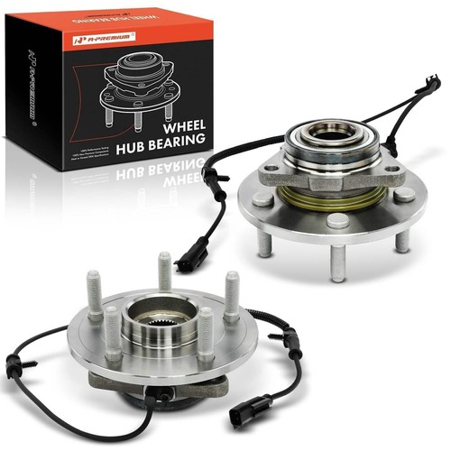A-Premium 2 x Front Wheel Bearing and Hub Assembly with ABS & 5-Lug Compatible