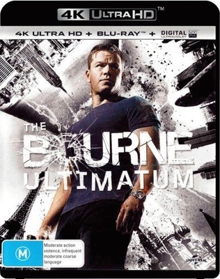 The Bourne Ultimatum 4K UHD Blu-ray / Blu-ray | Matt Damon | Region Free