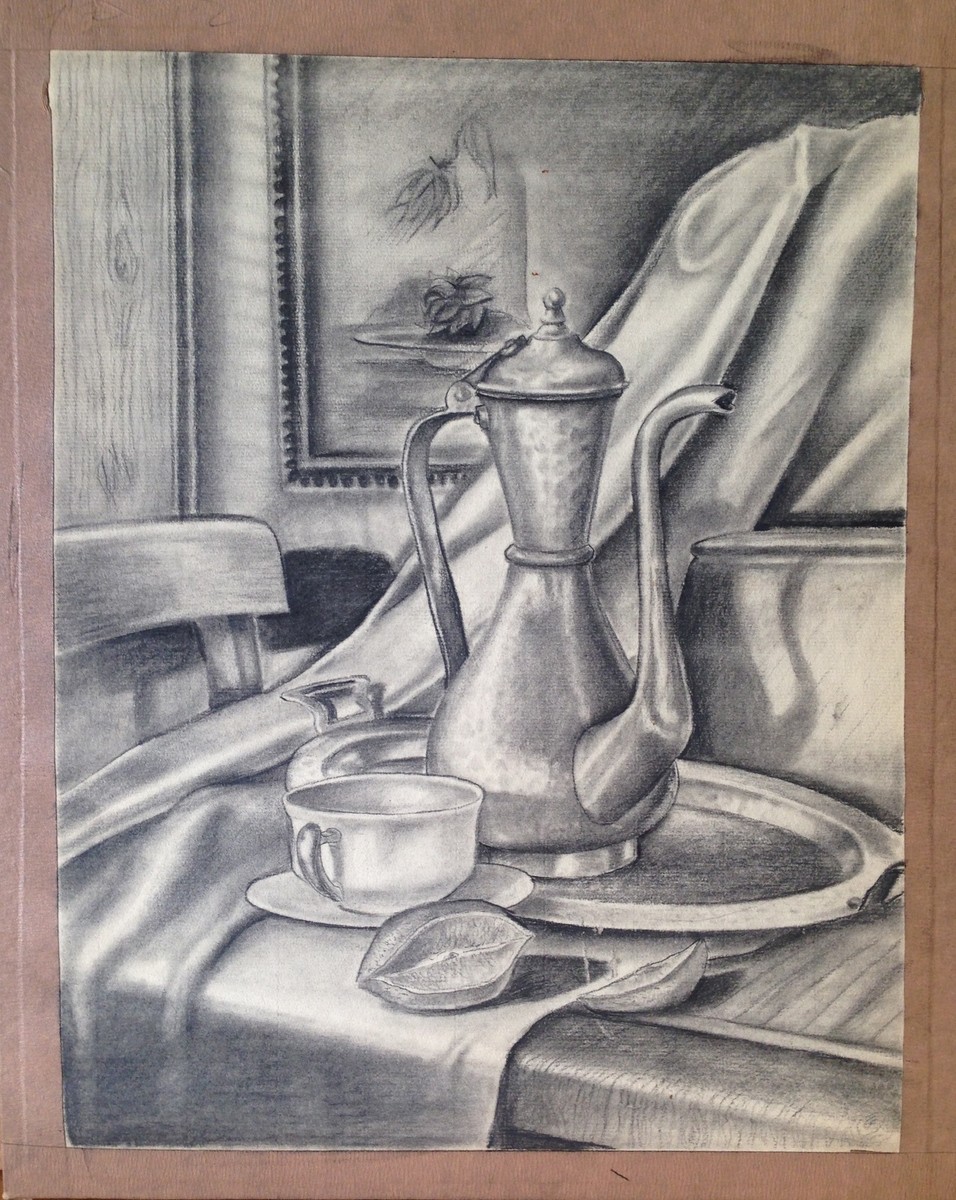 Alex Stavenitz Still Life unsigned drawing | eBay