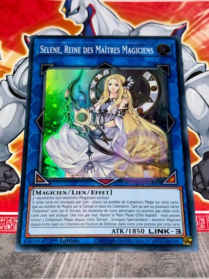 Yu Gi Oh Karte SELENE, KÖNIGIN DER MAGISCHEN MEISTER RA01-FR047 SUPER RARE
