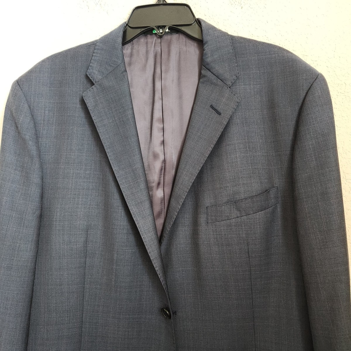 Ermenegildo Zegna 44R Gray Glen Plaid Blazer Sport Jacket
