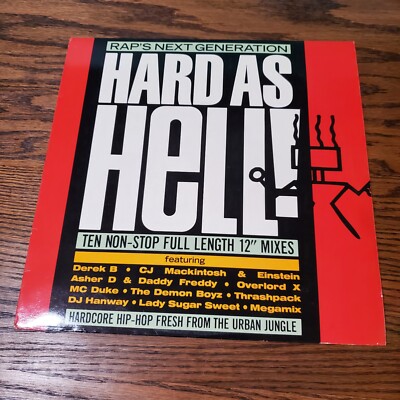 1988 - VARIOUS - HARD AS HELL LP - PROFILE RECORDS ASHER D DADDY FREDDY DEREK B