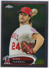 2012 Topps Chrome #126 Dan Haren Los Angeles Angels 