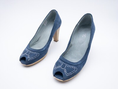 Kickers Damen Pumps High Heels Halbschuh Absatzshuh blau Gr 39 EU Art 16757-30