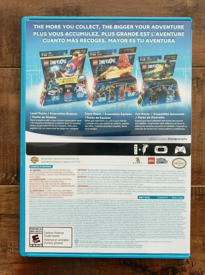 LEGO Dimensions (Nintendo Wii U, 2015) COMPLETE GAME - Image 3 of 3