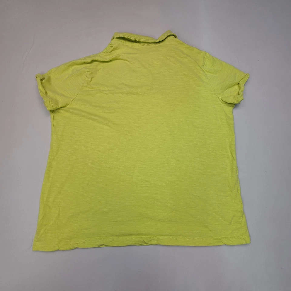 Camisa polo feminina Jones New York extra grande verde casual ao ar livre feminina - Imagem 2 de 4