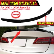 For 2015-2020 19 Acura TLX V-Style Glossy Black Rear Trunk Lid Spoiler Wing