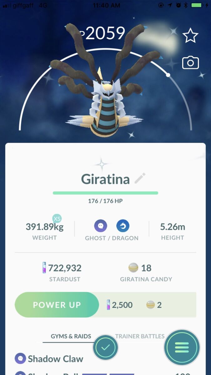 SHINY GIRATINA ORIGIN - Pokemon TRADE GO- Registered Trade - Read