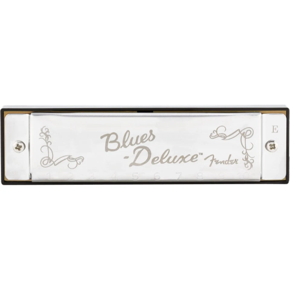 Armónica diatónica Fender Blues Deluxe de 10 agujeros con estuche, llave de E Foto 4 de 4