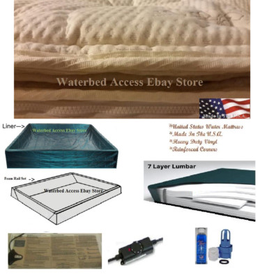 California King Softside Waterbed Mattress with Pillowtop and 99% motionless