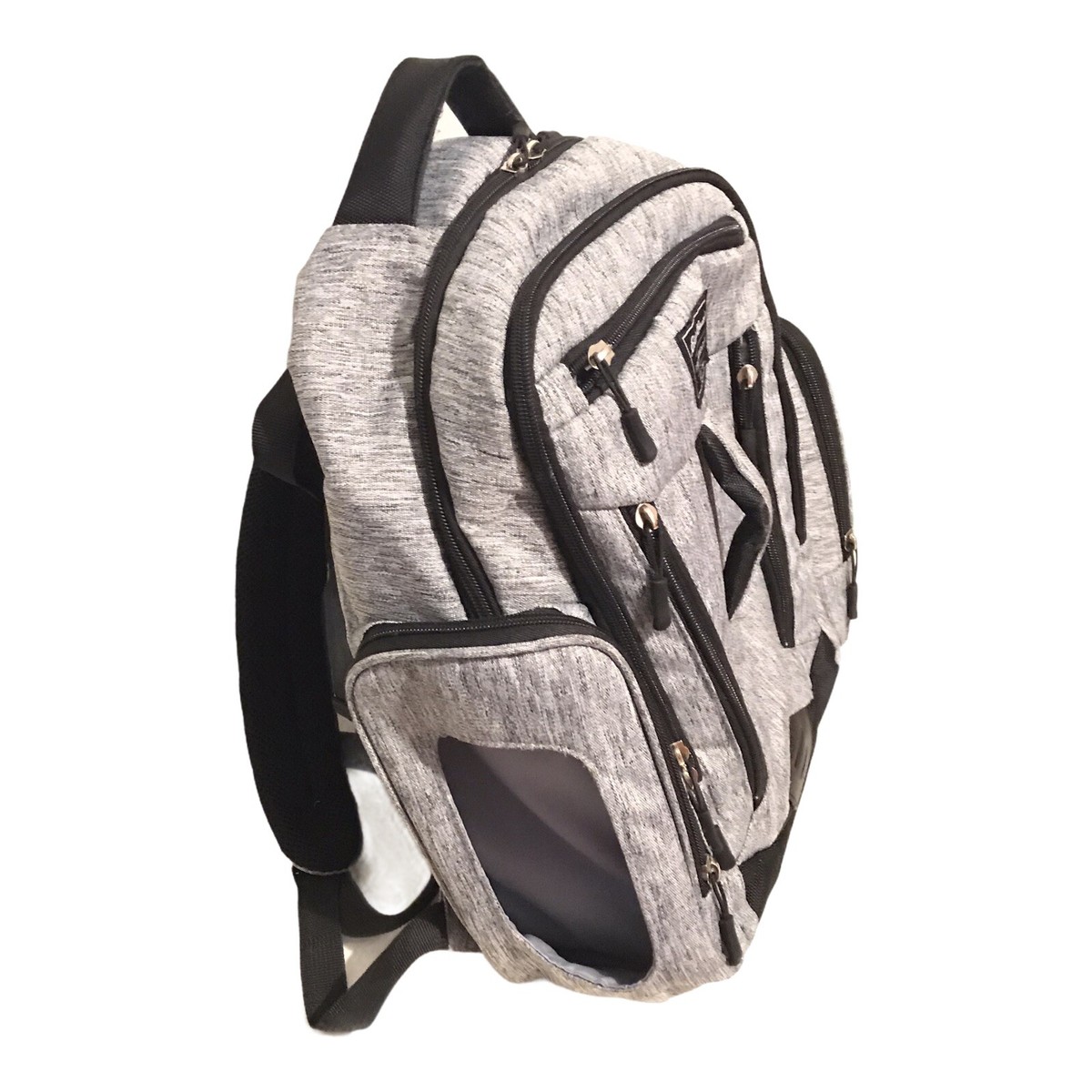 Eddie Bauer First Adventure Baby Diaper Bag Backpack Gray Black