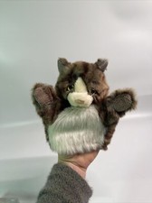 Folkmanis Brown White Cat Stage Stuffed Animal Hand Puppet