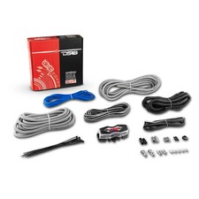 DS18 8GA Car Audio Amplifier Installation Kit Silver AMPKIT8-SL