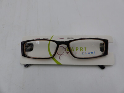CAPRI OPTICS IN THE STYLE LINDSAY WOMENS EYEGLASSES BROWN IN SIZE 52-19-135