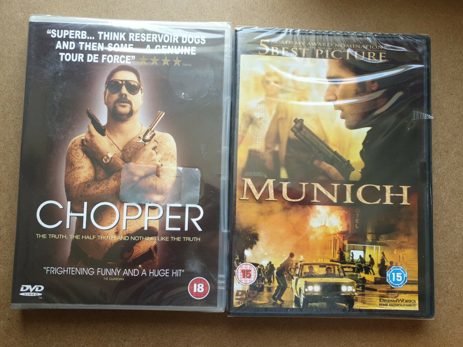 Eric Bana Film lot - Chopper (2002) and Munich (2007) Sealed.