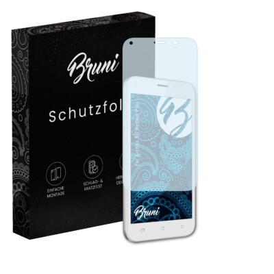Bruni 2x Folie für Archos 50 Helium Plus Schutzfolie Displayschutzfolie