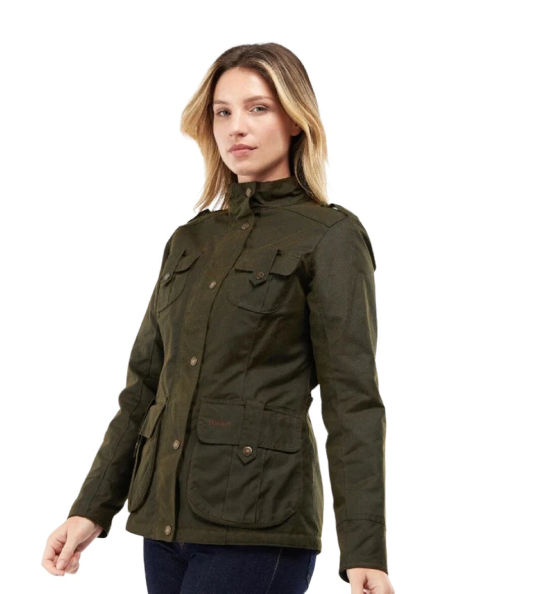Barbour Winter Defence Wax Jacket Women's Clothing, 54 OFF