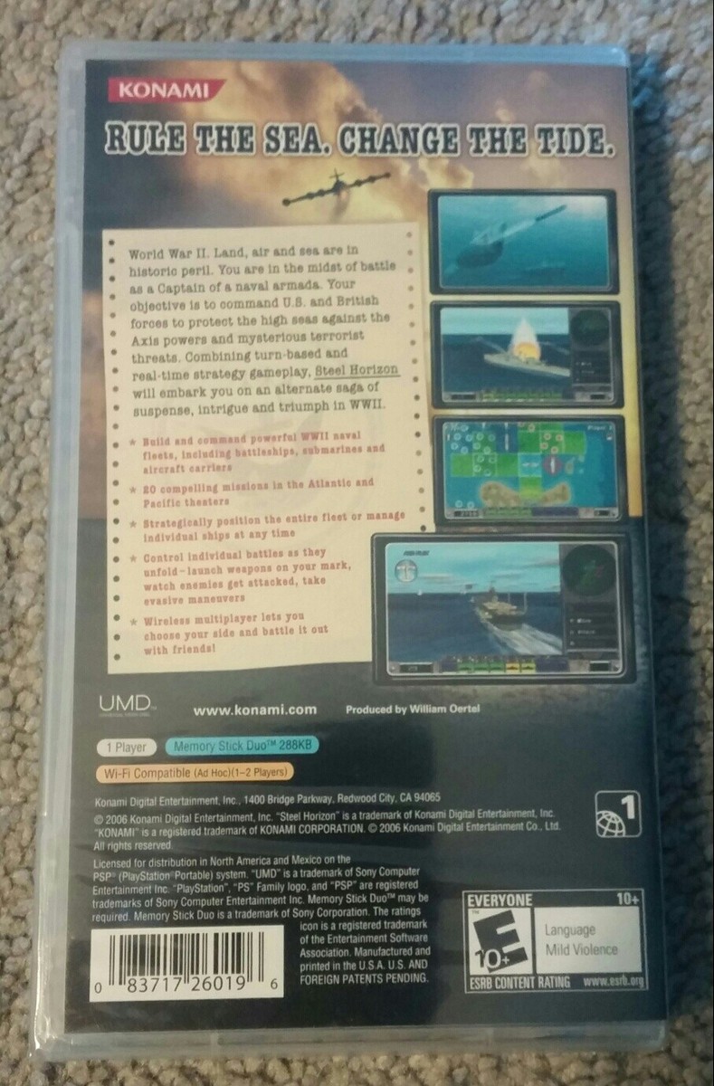PlayStation Portable - PSP★STEEL HORIZON 海外版 北米版★箱付・説明書付・ソフト付 Steel Horizon - PlayStation Portable (Psp) for sale online