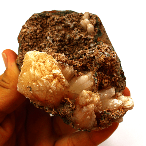 278,7 g Estilbita Natural y Apofilita con Calcedonia en Matriz Decoración Mineral - Imagen 11 de 14