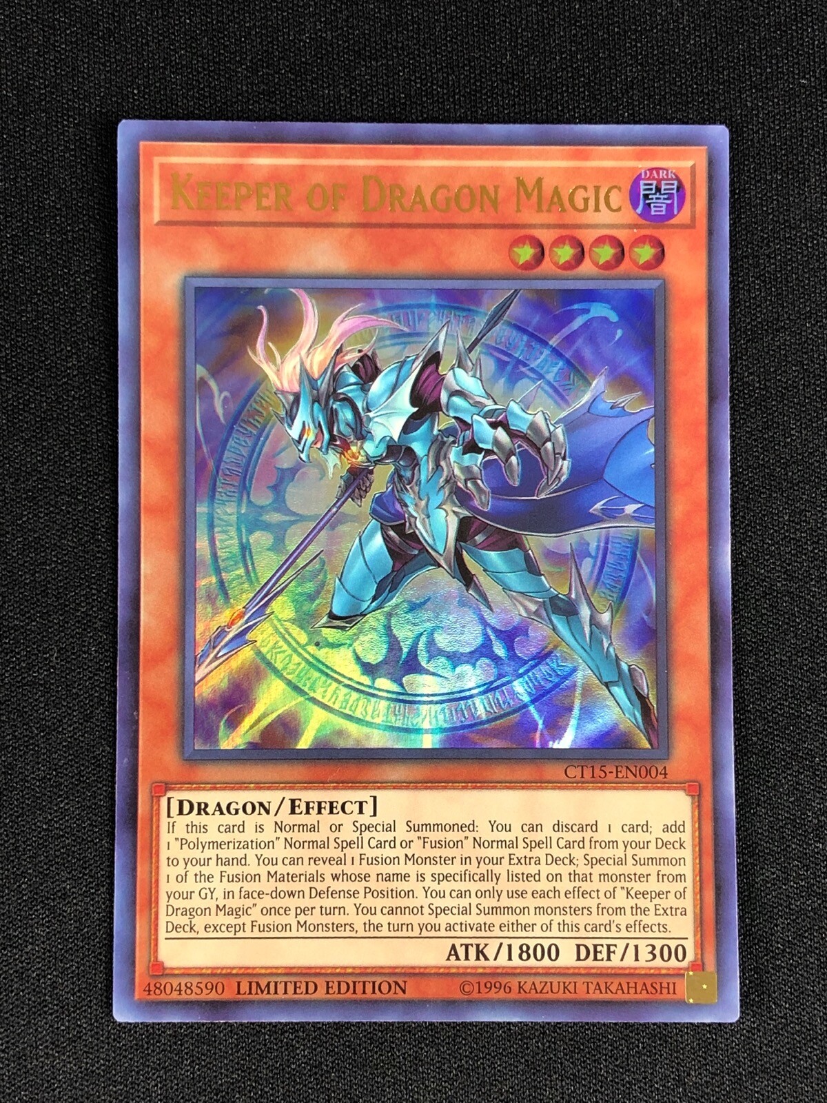 YUGIOH KEEPER OF DRAGON MAGIC CT15EN004 ULTRA eBay