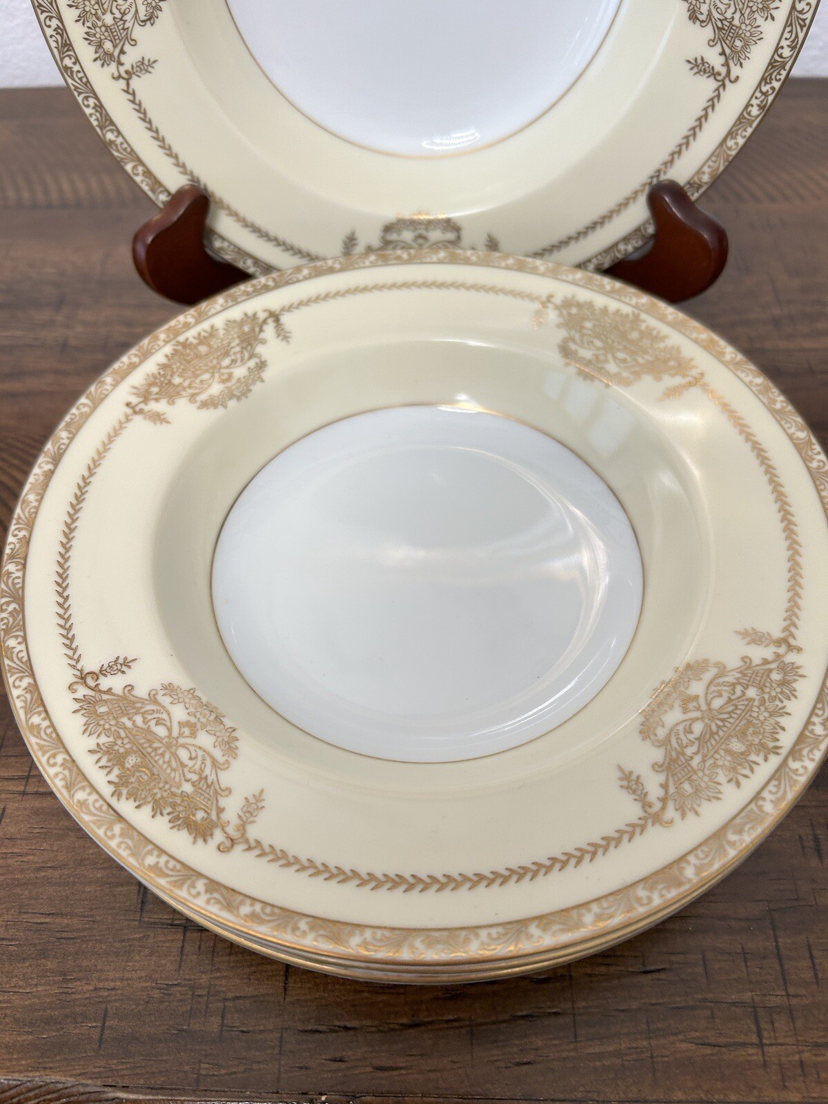 Noritake China Penelope 4781 Cream Gold Rim Soup Bowl Occupied Japan Set Of 4 eBay