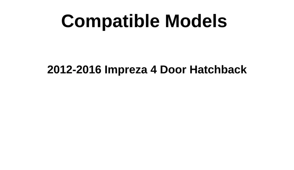 Fits 2012-2016 Subaru Impreza 4 Door Hatchback Back Window Rear Glass Heated Foto 3 de 4