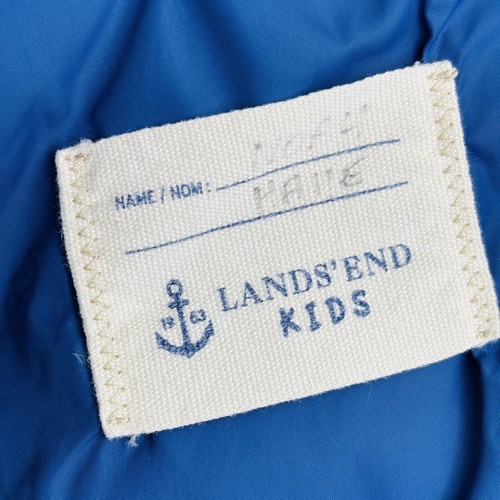 Lands' End Jungen Größe Small 8 marineblau Daunen Druckknopfleiste gefütterte Weste Kinder - Bild 5 von 5