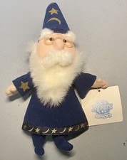 Vintage 1990s Disney Club 10  Plush Merlin Wizard Stuffed Beanbag Animal Toy     