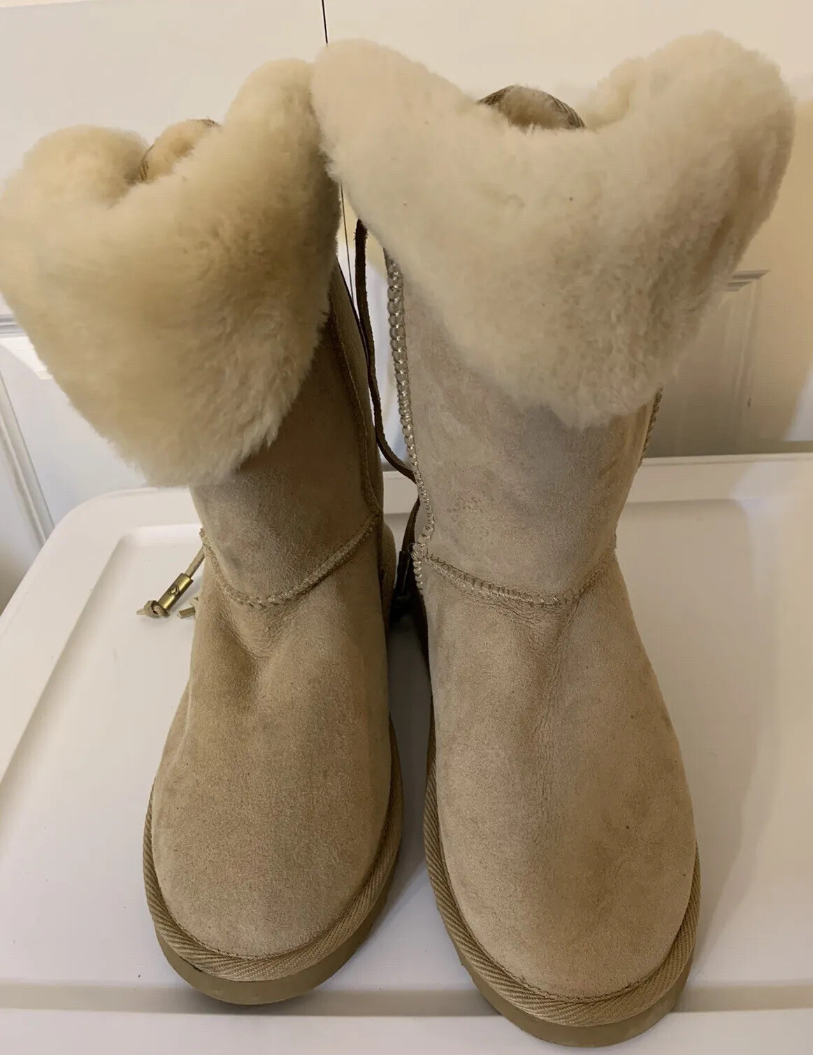 Botas nórdicas de cuero de oveja Australia Luxe Collective para mujer talla 9