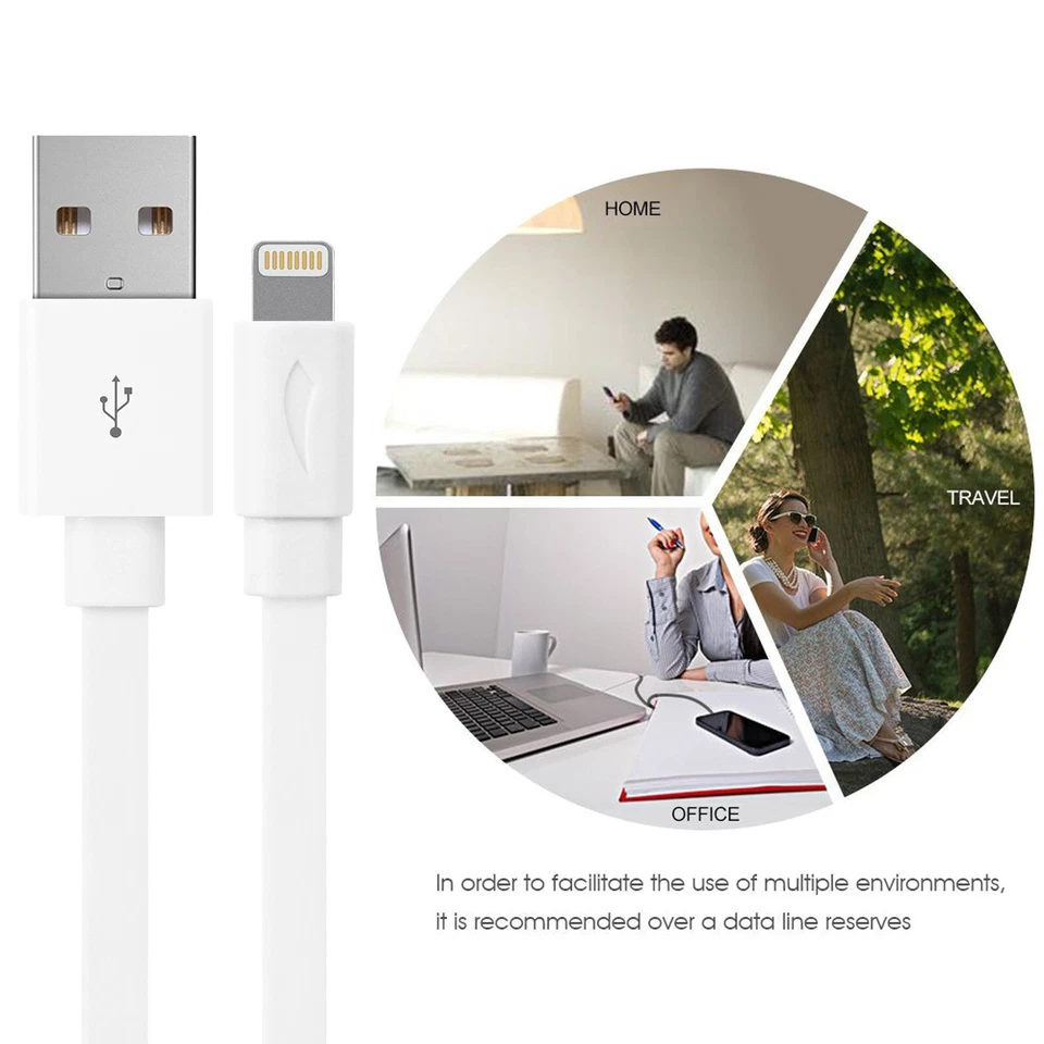 Short But Fast USB Charging Cord 1.5ft Cable for iPhone 14 13 12 11 Pro Max - Image 4 of 4