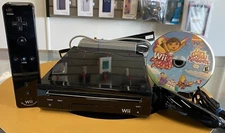Nintendo Wii Console  Bundle Black  With Dora  The Explorer