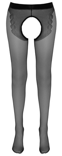 Strumpfhose schwarz Po frei ouvert 20 den Gr 3 M - Bild 3 von 6