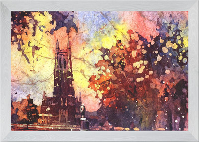 Duke Chapel Durham NC art Framed Wall Art Poster Canvas Print Picture