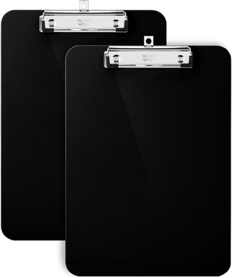 - Plastic Clipboard, 12.5'' X 9'', 2 Pack, Black Clipboard Plastic, Low-Profile Me