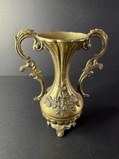 Vintage Italian Brass Vase Renaissance Style Small Decorative Bud Vase 4.75” H