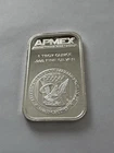 APMEX Silver Bar 1 Troy Ounce Fine Silver Great Condition