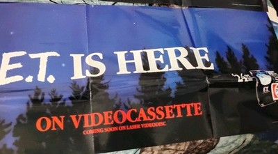 E.T IS HERE / RARE Videocassette Pepsi Promo MOVIE Poster 1988