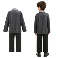 Boys 3-piece Set Show Formal Suit Waistcoat Costume Blazer Outfits Kids School