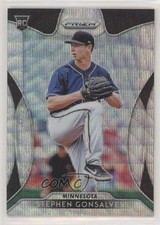 2019 Panini Prizm Tier II Blue Wave Prizm 36/60 Stephen Gonsalves #104 rg2