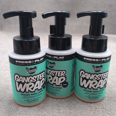 3 Pack The Doux Gangster Wrap Foaming Wrap Lotion for Textured Hair 8fl oz.