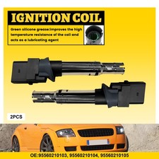 2x Ignition Coils fits VW GOLF Mk4, Mk5 3.2 2002 to 2008 022905715 022905715B