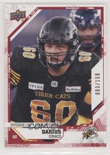 2019 Upper Deck CFL Red 93/150 Darius Ciraco #91 n1u