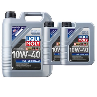 LIQUI MOLY 10W40 7L MOS2 LEICHTLAUF Motoröl für ALFA ROMEO ALPINE BMW
